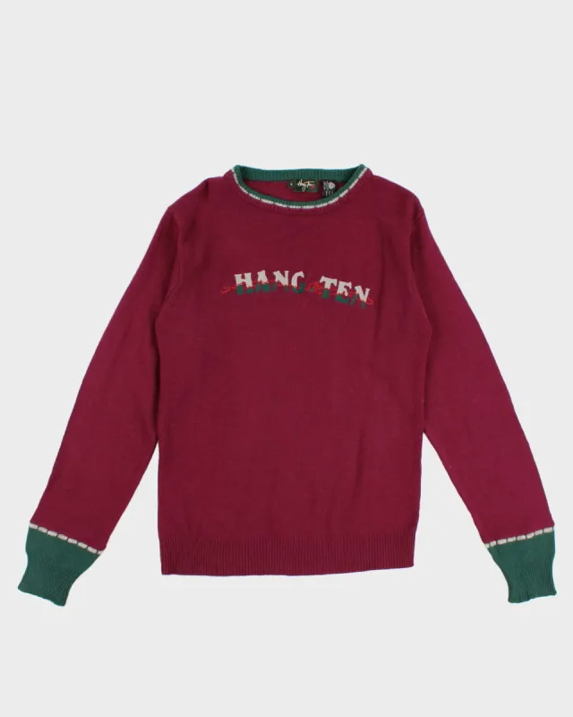 Vintage Hang Ten Wool Jumper - S sold by Rokit