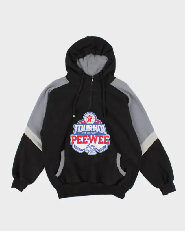 Vintage 90's Pee-Wee Hockey 1/4 Zip Hoodie - S sold by Rokit