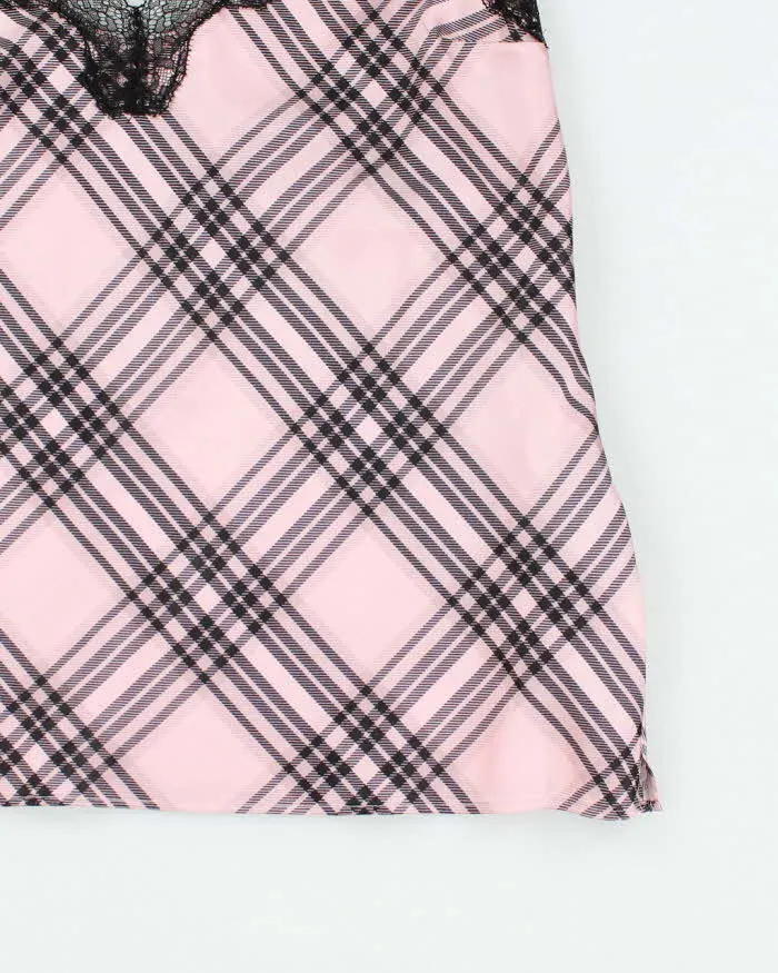 Y2k 00s Victoria's Secret Pink Check Cami - L sold by Rokit product image thumbnail 4