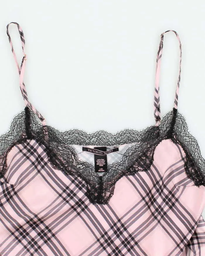 Y2k 00s Victoria's Secret Pink Check Cami - L sold by Rokit product image thumbnail 3