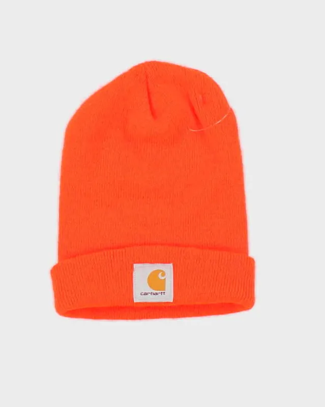 Unisex Orange Carhartt Beanie -O/S sold by Rokit