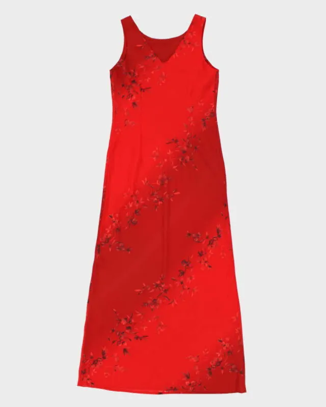 Vintage 90s Pariscope Red Floral Dress - S sold by Rokit