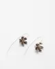 Sterling Silver Hanging Floral Earrings sold by Rokit