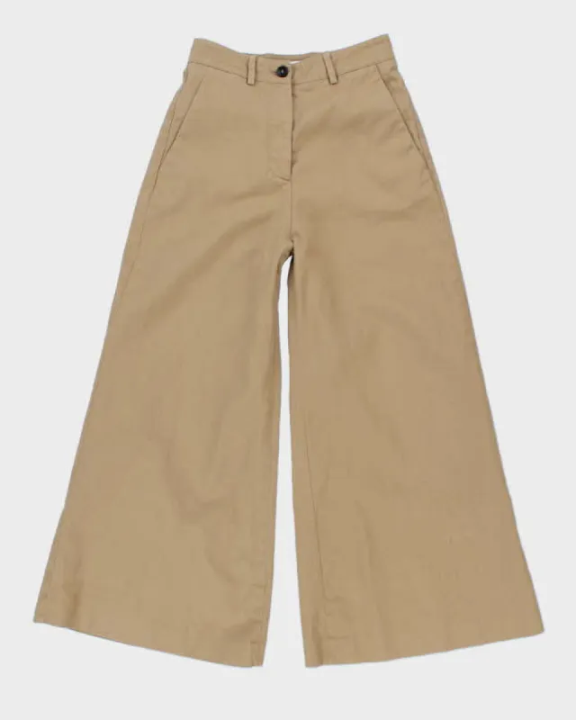 Valentino High Waisted Wide Leg Cropped Trousers - W26 sold by Rokit