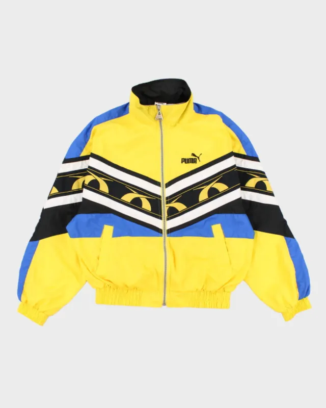 00s Retro Puma Yellow Oversized Windbreaker - S sold by Rokit