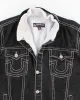 Black Demin True Religion Fleece Lined Jean Jacket - XXL sold by Rokit