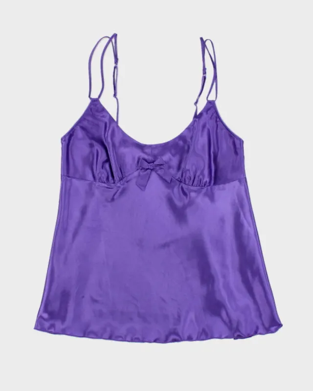 Y2k 00s La Senza Purple Cami - M sold by Rokit