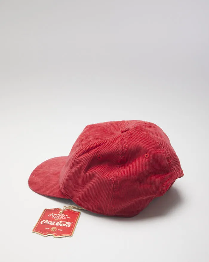 Deadstock Coca-Cola Red Corduroy Baseball Cap sold by Rokit product image thumbnail 2