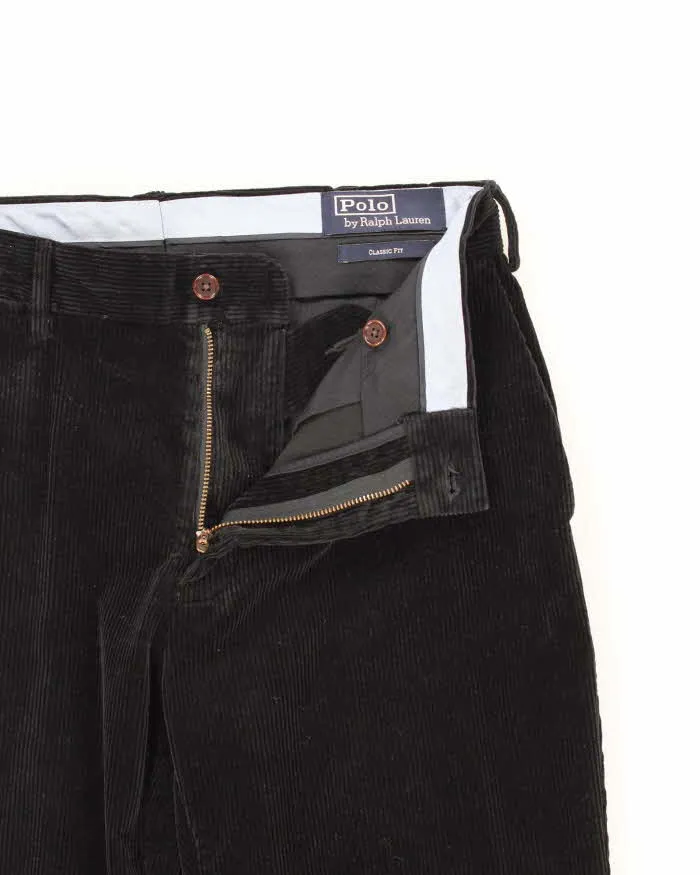 Vintage Men's Black Ralph Lauren Corduroy Trousers - W32 L27 sold by Rokit product image thumbnail 3