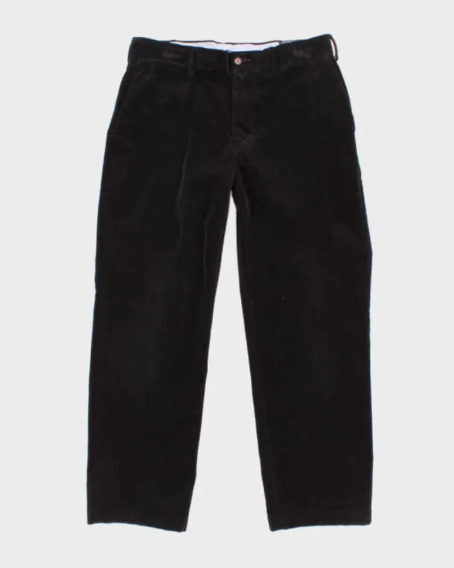 Vintage Men's Black Ralph Lauren Corduroy Trousers - W32 L27 made by Ralph Lauren