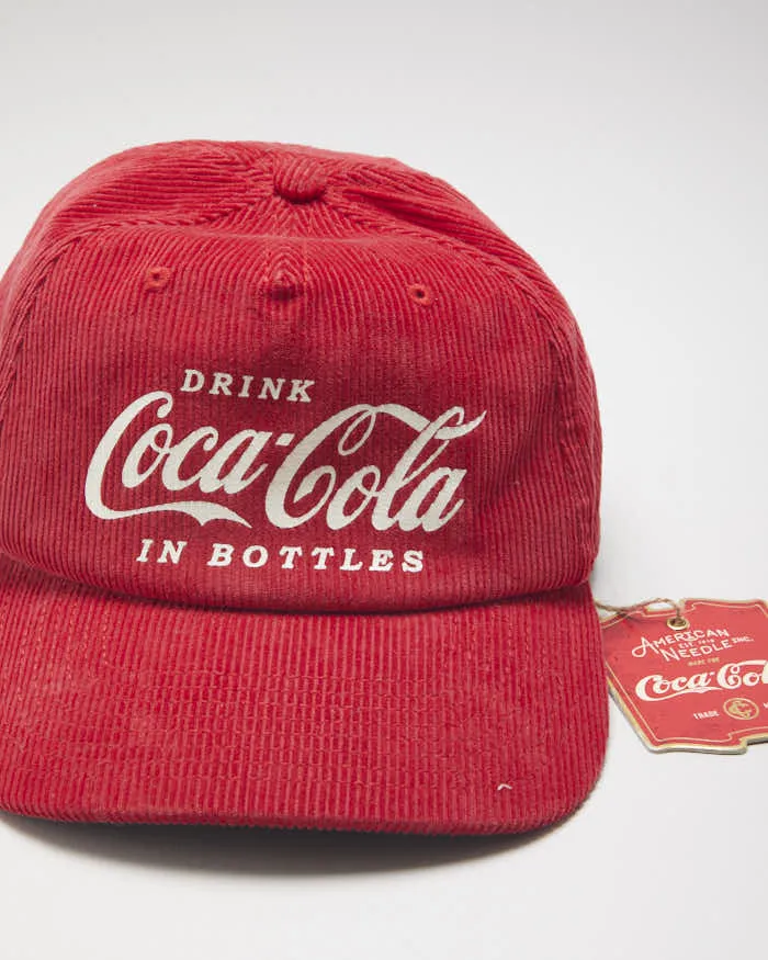 Deadstock Coca-Cola Red Corduroy Baseball Cap sold by Rokit product image thumbnail 3