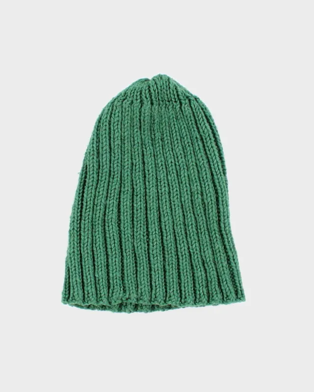 Handmade Green Classic Knit Beanie sold by Rokit