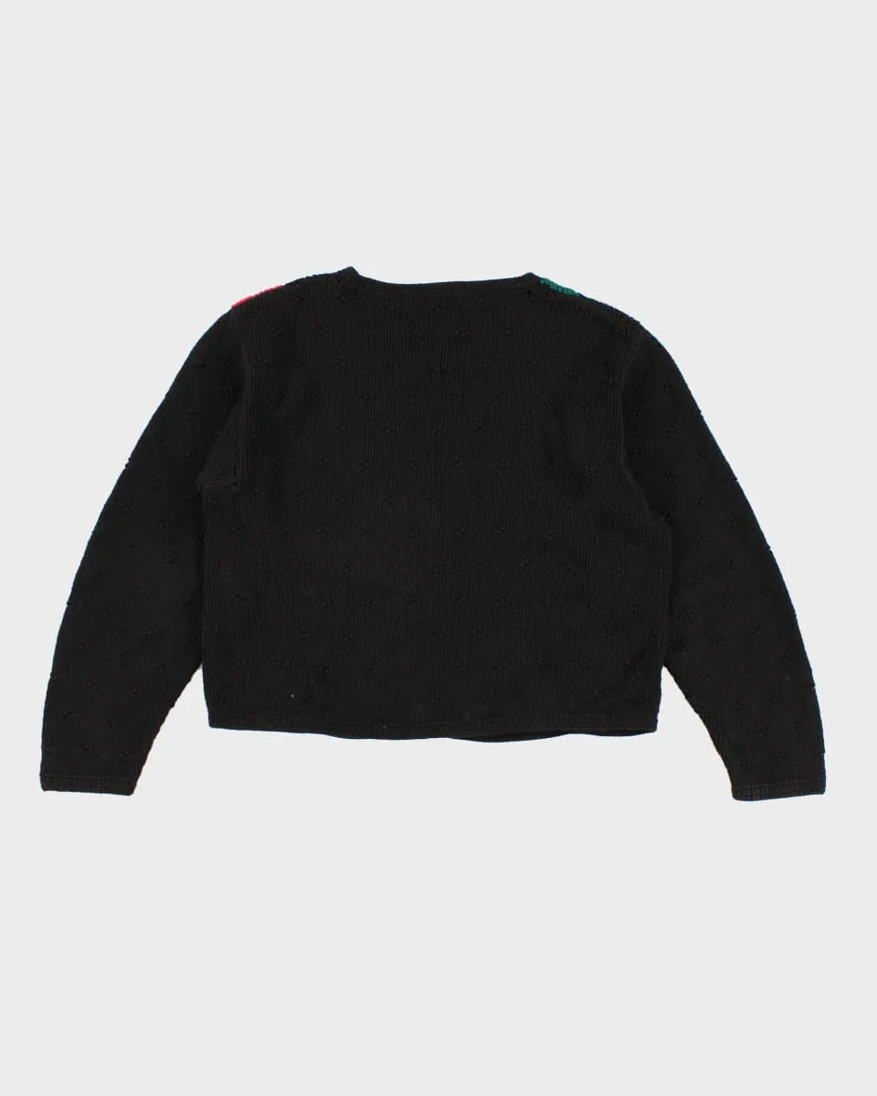 Vintage 80s Gap Handknit Patch Cardigan - M sold by Rokit product image thumbnail 2