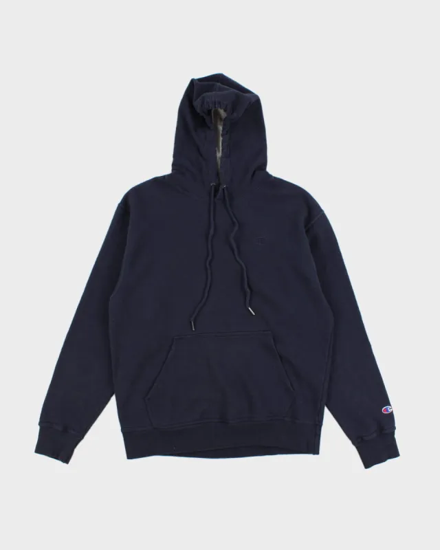 Champion Navy Hoodie - M sold by Rokit
