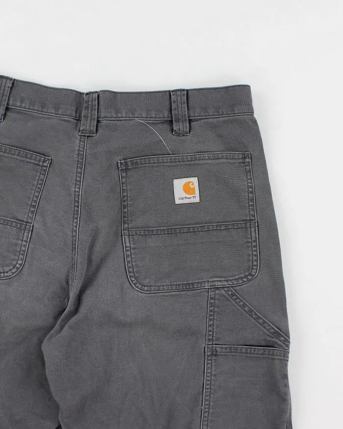 Carhartt Grey Carpenter Shorts - W34 sold by Rokit product image thumbnail 4