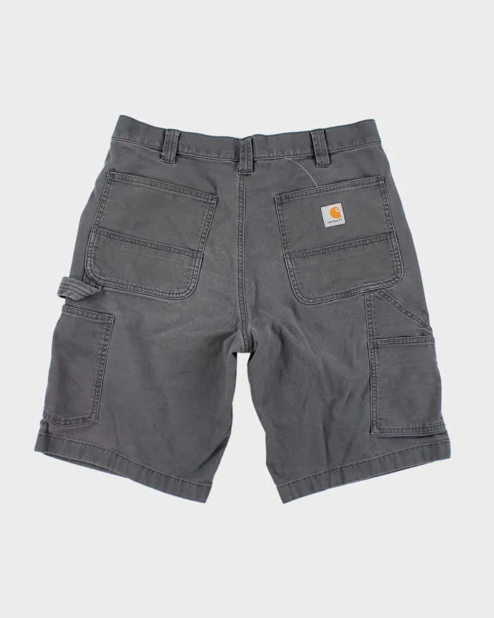 Carhartt Grey Carpenter Shorts - W34 sold by Rokit product image thumbnail 2