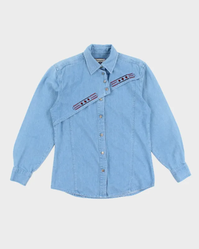 90's Wrangler Women's Western Shirt - M made by Wrangler