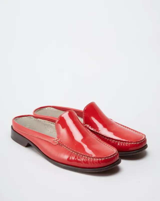 Cole Haan Red Sabot Loafers - UK 6.5 sold by Rokit