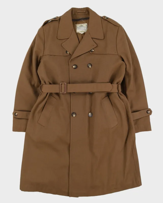 Vintage Brown Belted Rain Mac- S sold by Rokit
