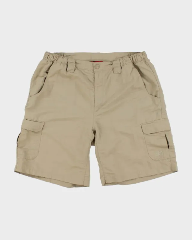 The North Face Beige Cargo Tech Shorts - L sold by Rokit