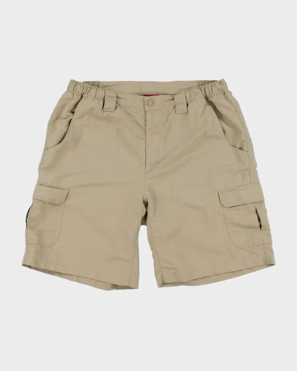 The North Face Beige Cargo Tech Shorts - L sold by Rokit