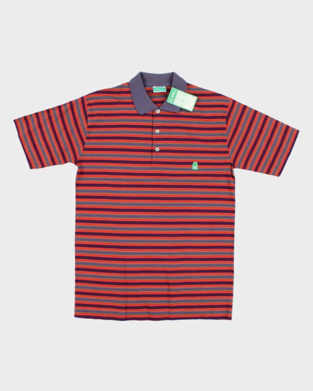 Deadstock Womens 1970s Purple Striped Benetton Shirt - S sold by Rokit
