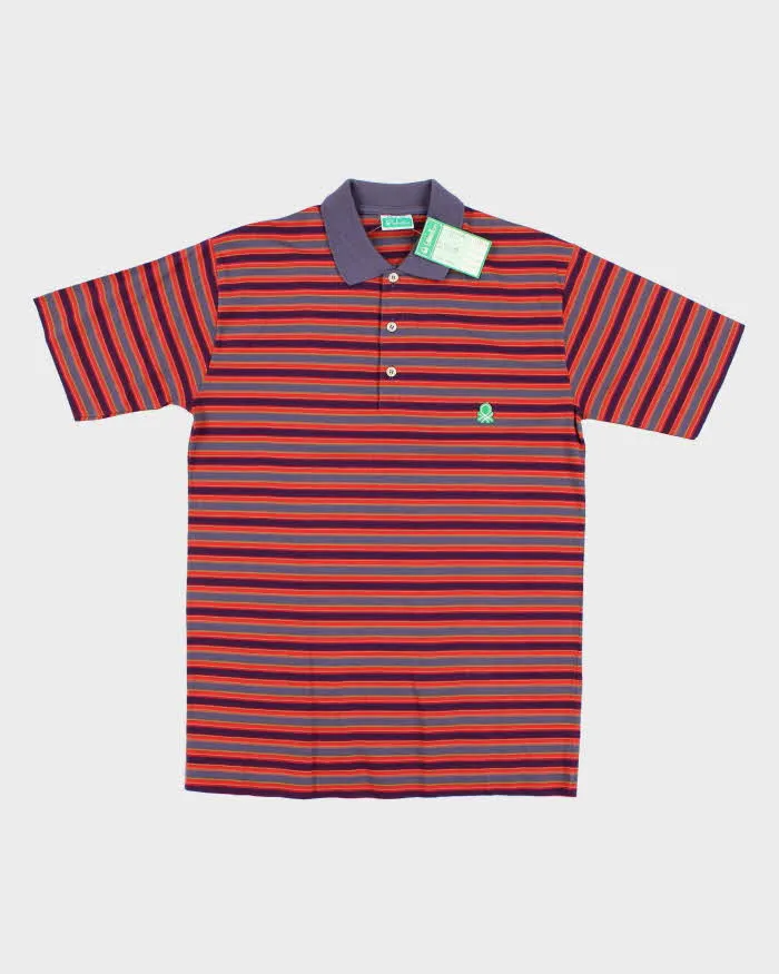 Deadstock Womens 1970s Purple Striped Benetton Shirt - S sold by Rokit