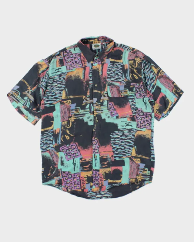 Vintage Fuka Pattern Silk Shirt - M sold by Rokit