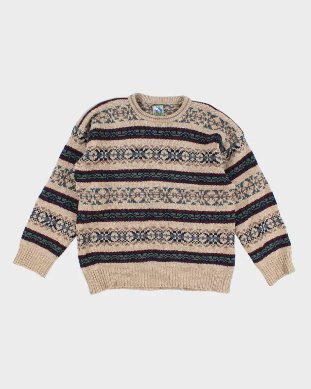 Vintage TT & Co Sport Wool Jumper - L sold by Rokit