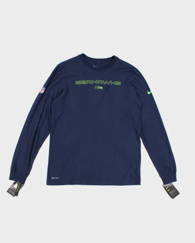 Nike x Seattle Seahawks Navy Long Sleeve - M sold by Rokit