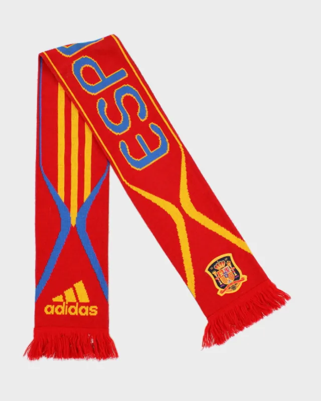 Red Adidas R.F.E.F. Print Knit Scarf sold by Rokit
