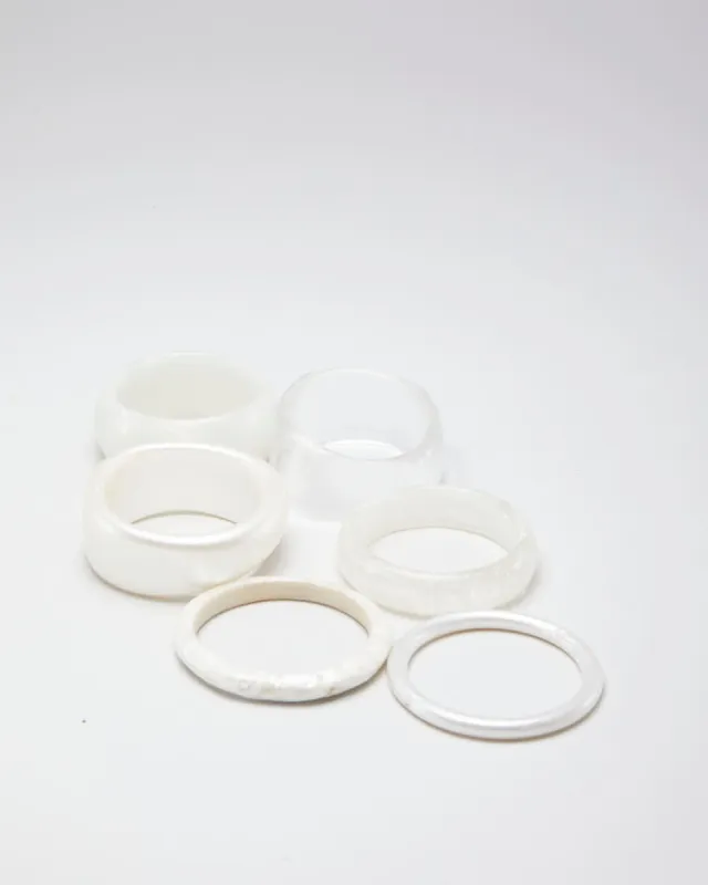 Vintage Pearly Set of 6 Bangles sold by Rokit