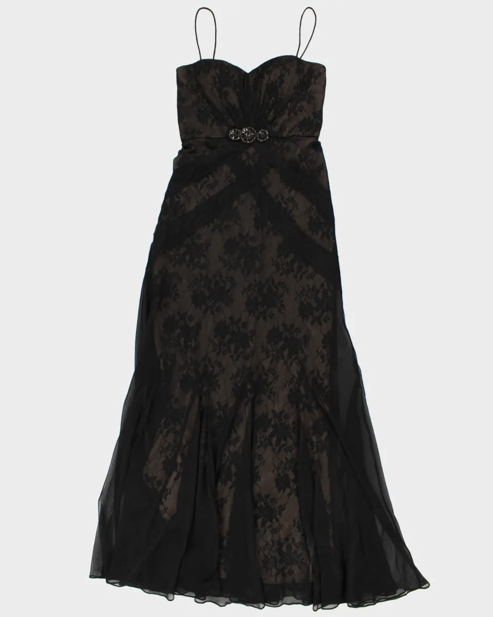 Stunning Black Mermaid Style Gown Dress - S M sold by Rokit