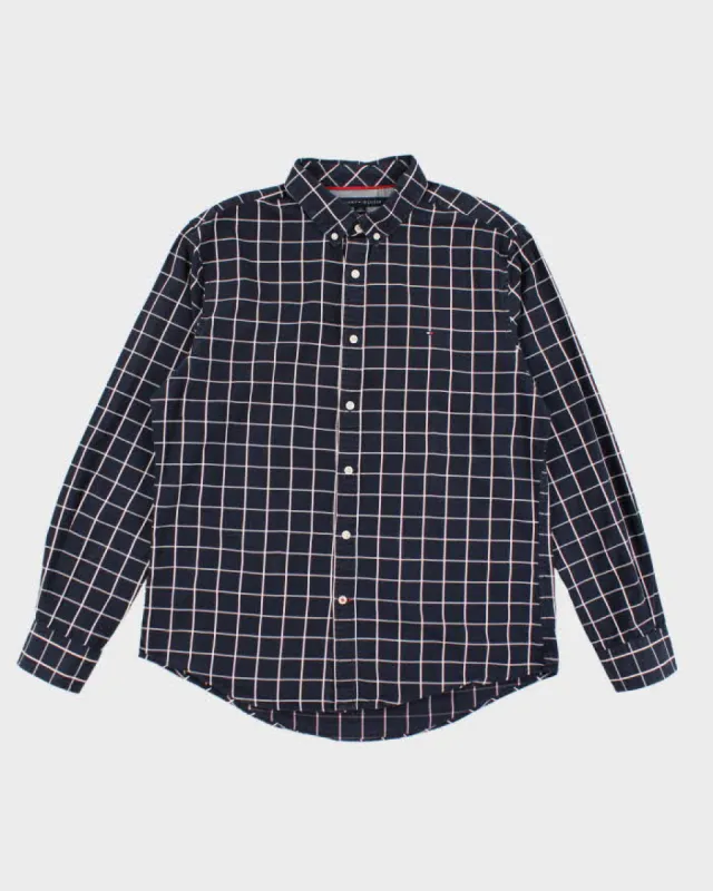 Tommy Hilfiger Blue Check Shirt - L sold by Rokit