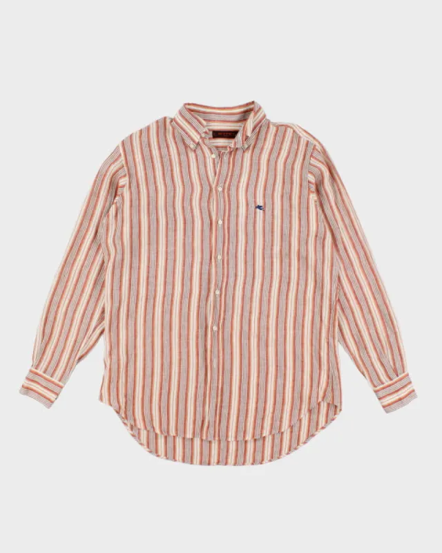 Vintage 90's Etro Striped Long Sleeve Shirt - XL sold by Rokit