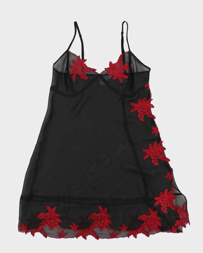 Vintage 90s La Vie En Rose Mesh Slip Dress - S sold by Rokit