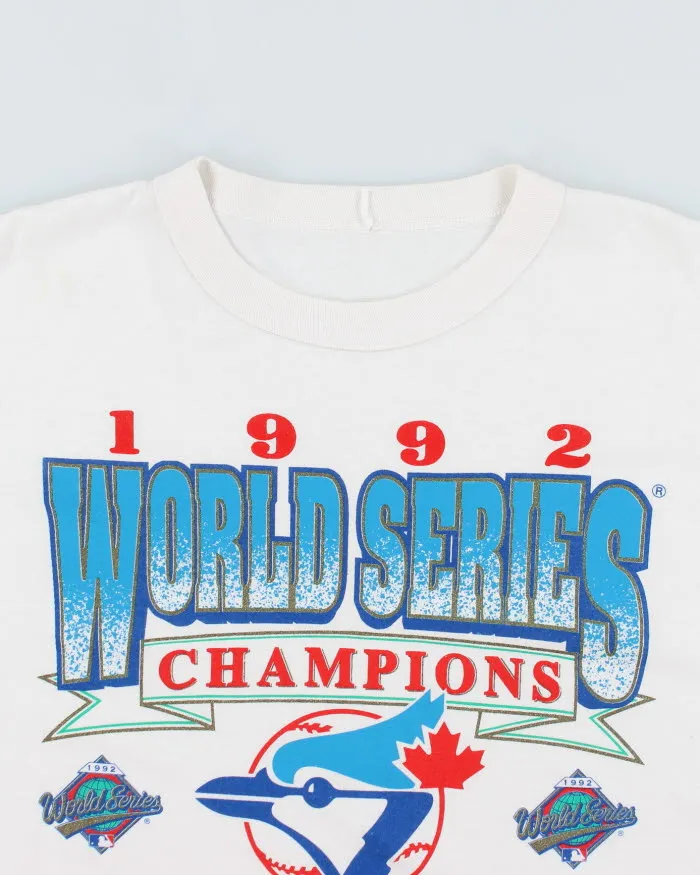 Vintage 1992 World Series MLB Blue Jays Single Stitch T-Shirt - L sold by Rokit product image thumbnail 3