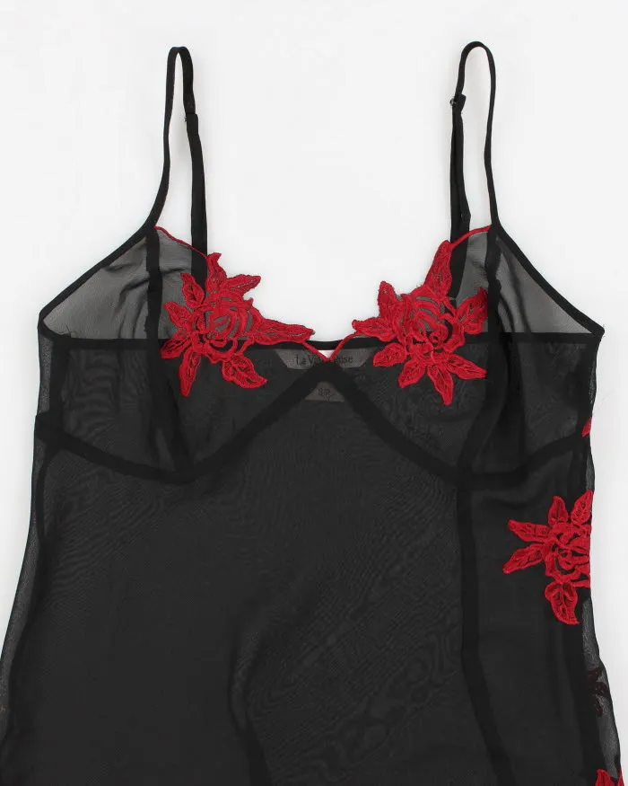 Vintage 90s La Vie En Rose Mesh Slip Dress - S sold by Rokit product image thumbnail 3