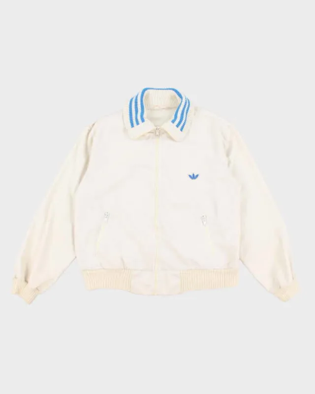 Vintage 70s Adidas White Full Zip Jacket - XL sold by Rokit