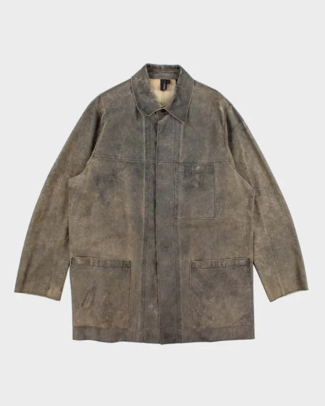 Vintage 90s DKNY Leather Jacket - L sold by Rokit