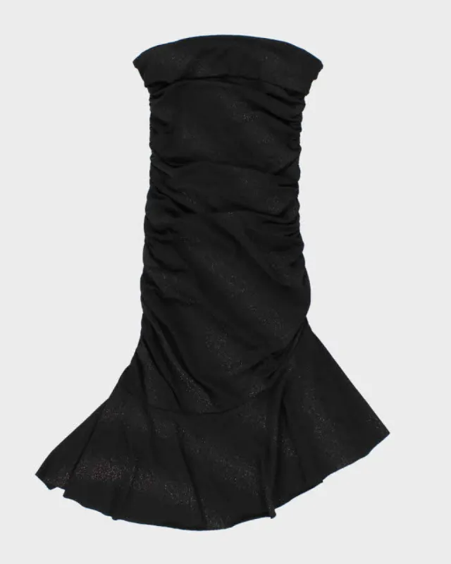 Woman's Black Le chateau Sparkly Ruched Evening Dress - S sold by Rokit