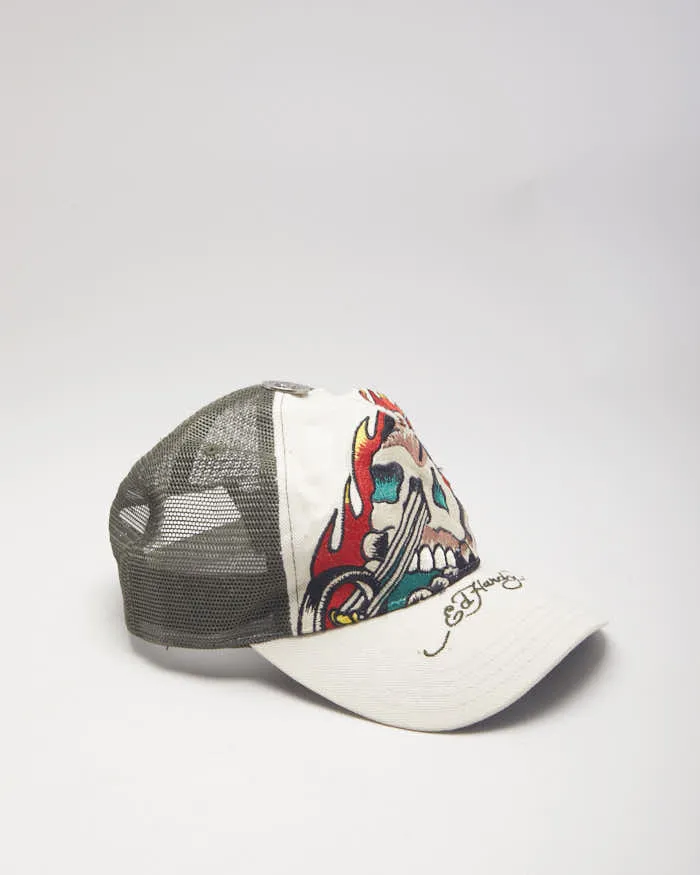 Vintage Y2K Ed Hardy Embroidered Trucker Cap - OS sold by Rokit