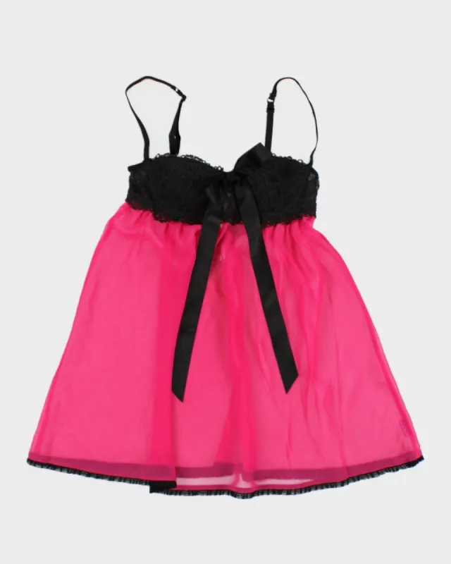 Y2k 00s La Senza Pink Mesh Cami - XS sold by Rokit