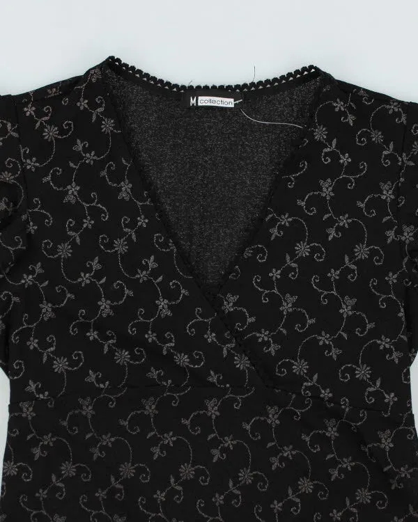 Y2k 00s M Collection Floral Mesh Top - M sold by Rokit product image thumbnail 3