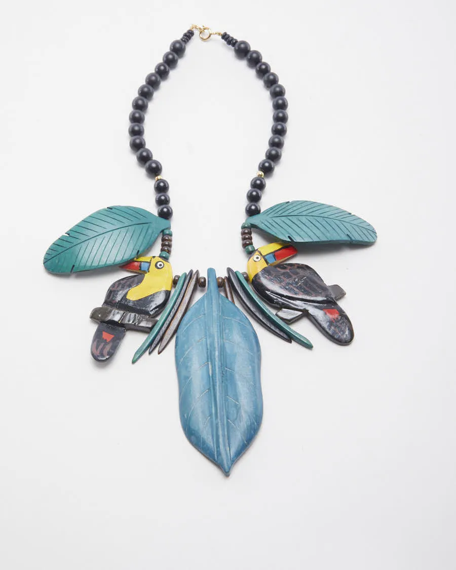 Hand Made Vintage Wooden Necklace sold by Rokit