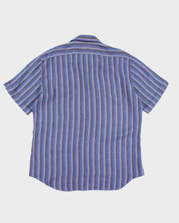 Vintage 90s Delsina Striped Linen Shirt - XL sold by Rokit product image thumbnail 2