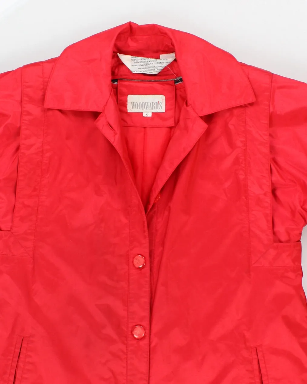 Womens 1980s Red Raincoat Trench - M sold by Rokit product image thumbnail 3