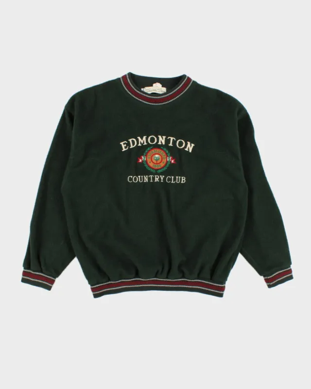 Vintage Second Skin Embroidered Pullover Fleece - M sold by Rokit