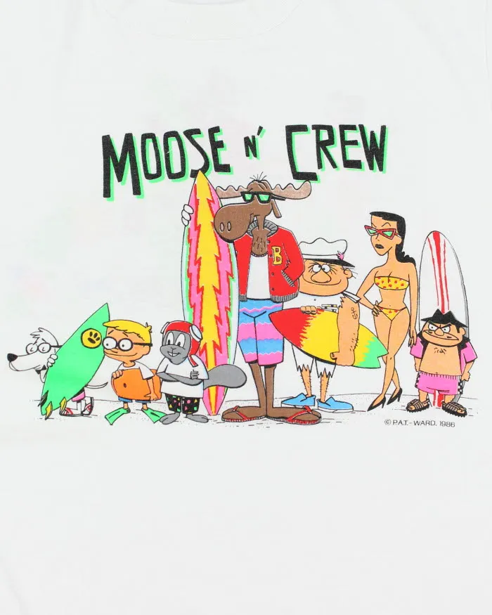 Vintage 1986 Moose Club Graphic T-Shirt - XL sold by Rokit product image thumbnail 4