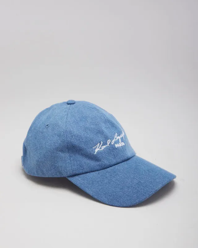 Karl Lagerfeld Denim Baseball Cap sold by Rokit